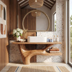 Handcrafted Vanity, solid wood, built to order