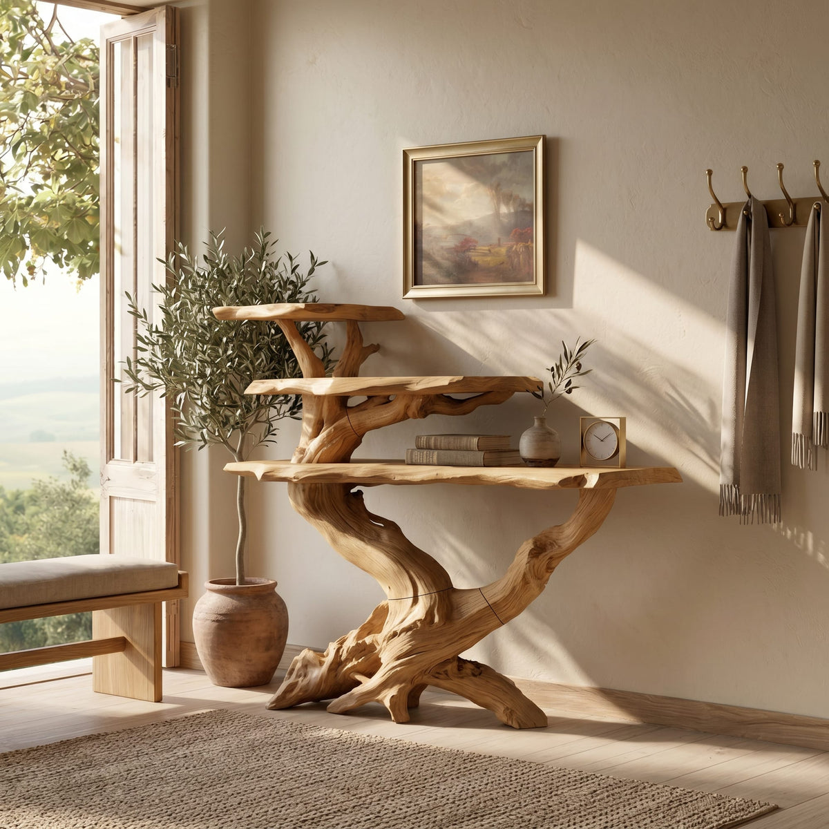 Cabin Black Console Table