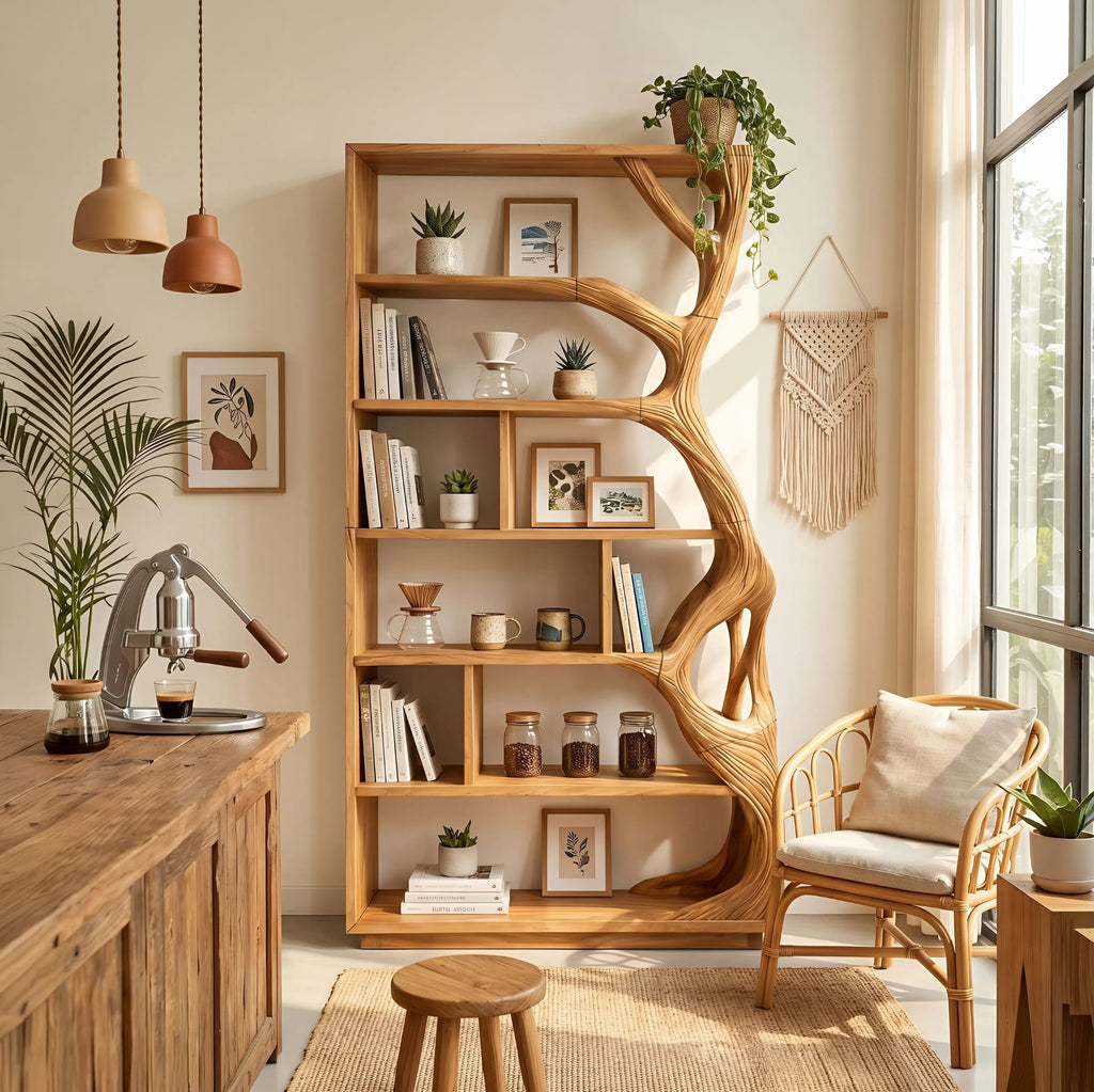 Geometric Contemporary Bookshelf