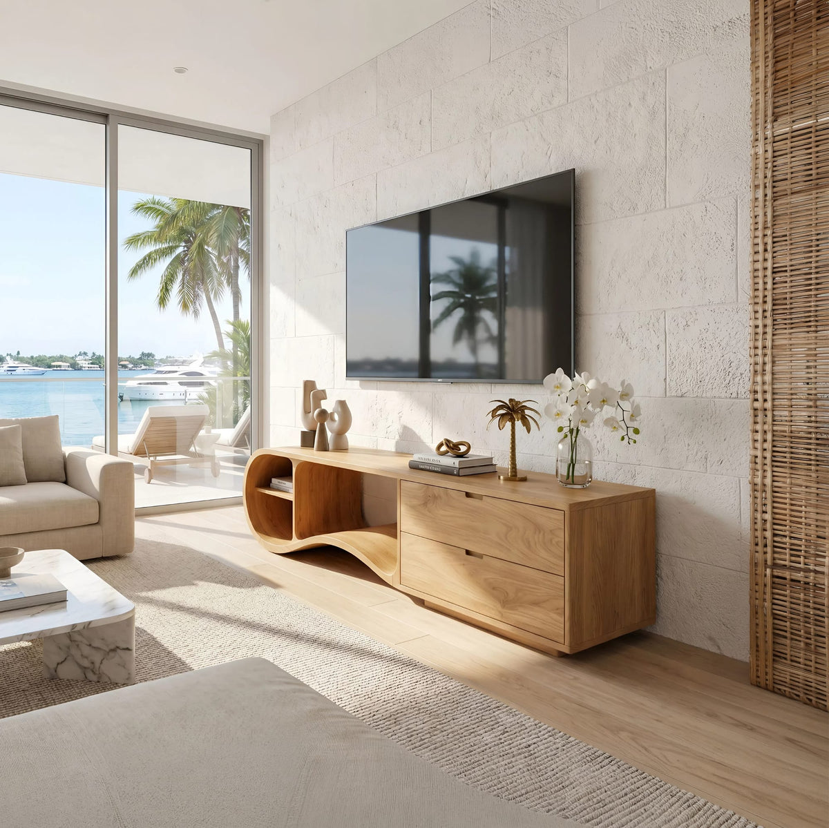 Contemporary Board TV Cabinet