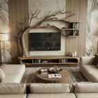 Sculptural Tree TV Cabinet