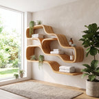 Farmhouse Organic Shelves, solid wood, built to order
