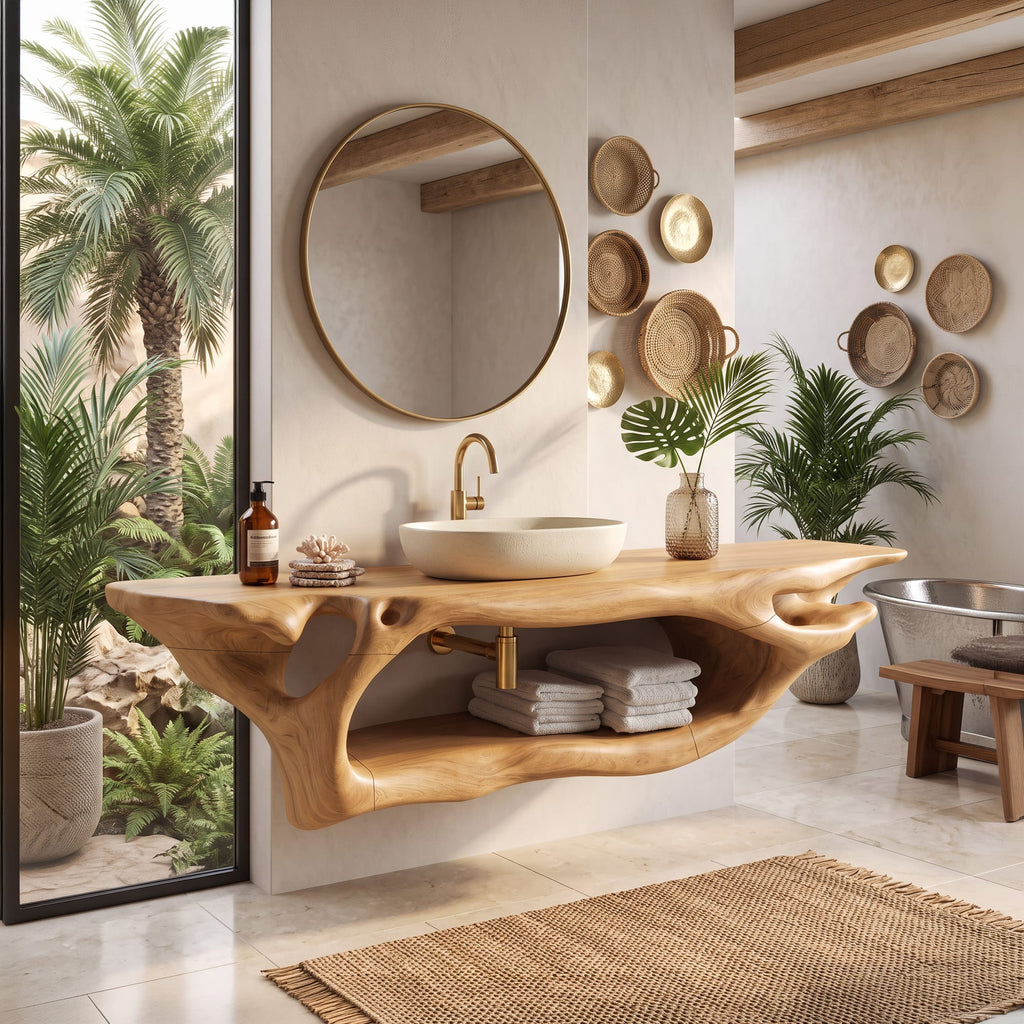Rustic Bathroom Vanity, solid wood, built to order