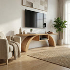 Curved Floating TV Cabinet