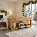 Farmhouse Behind Couch Table Bedroom, solid wood, built to order