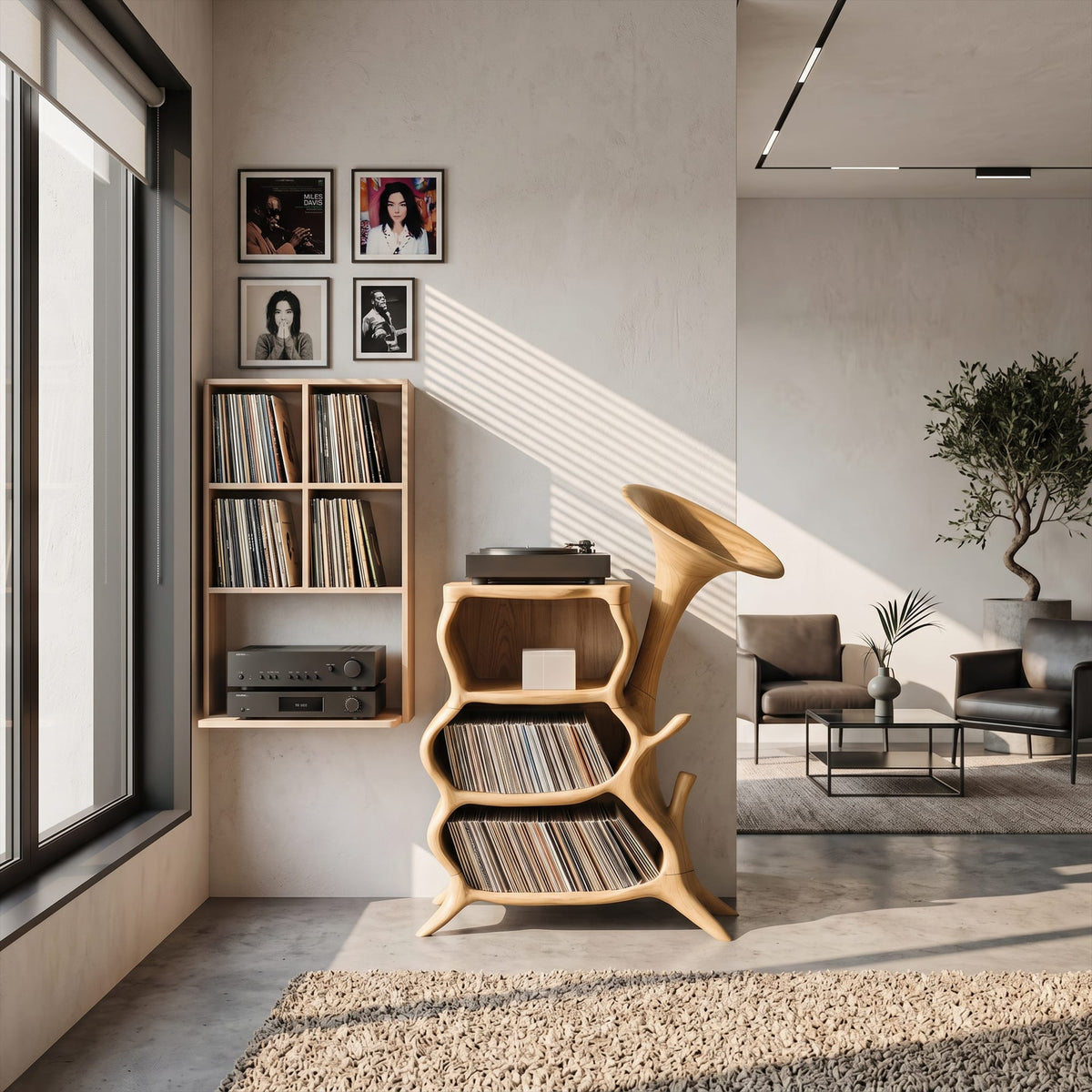 Handcrafted Media Console, solid wood, built to order
