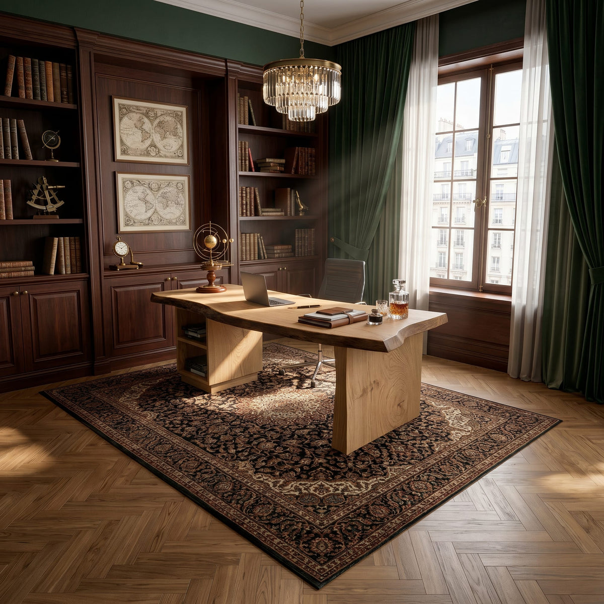 Executive Live Edge Desk