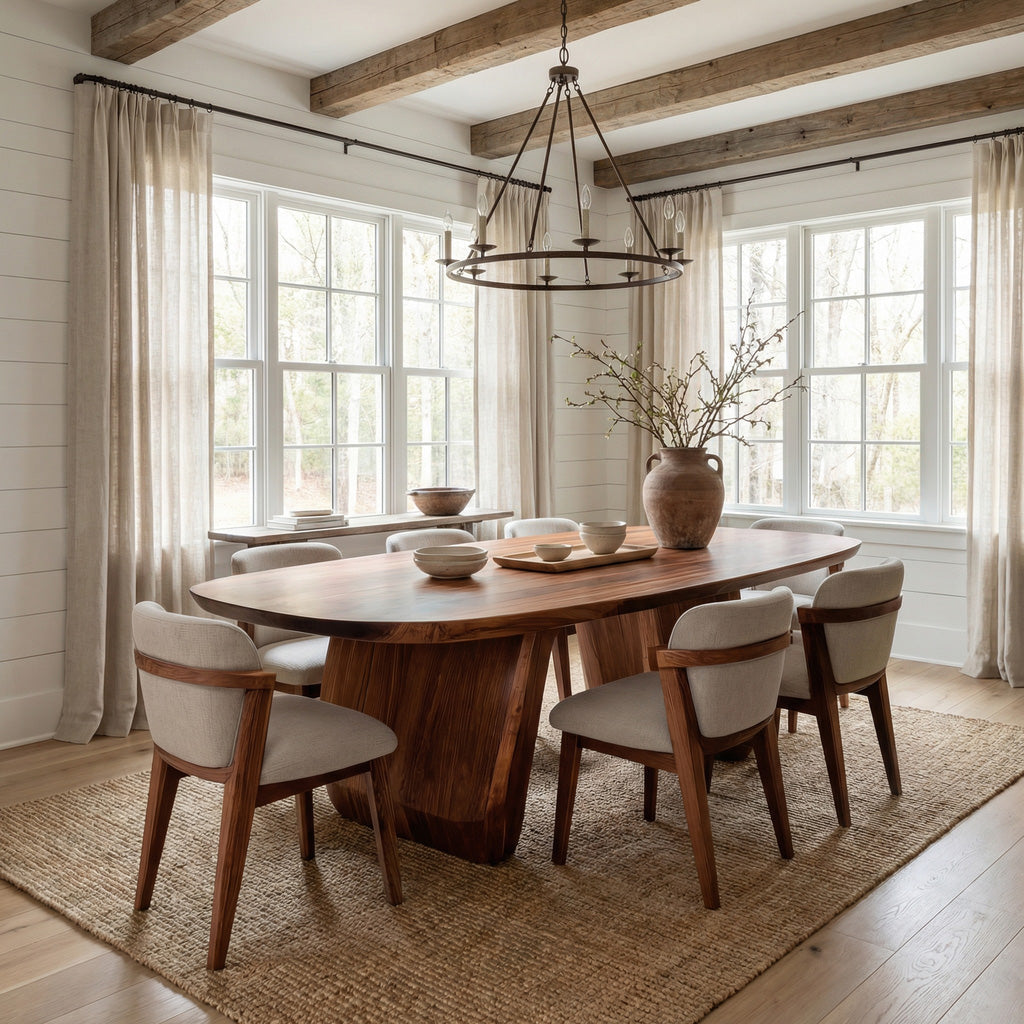 Mid Century Organic Dining Table