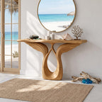 Winged Console Table Designer Residence, solid wood, built to order