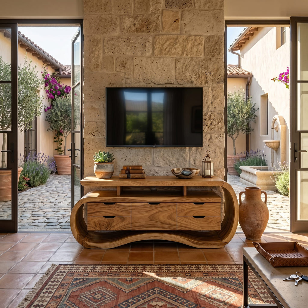 Mediterranean Low TV Cabinet