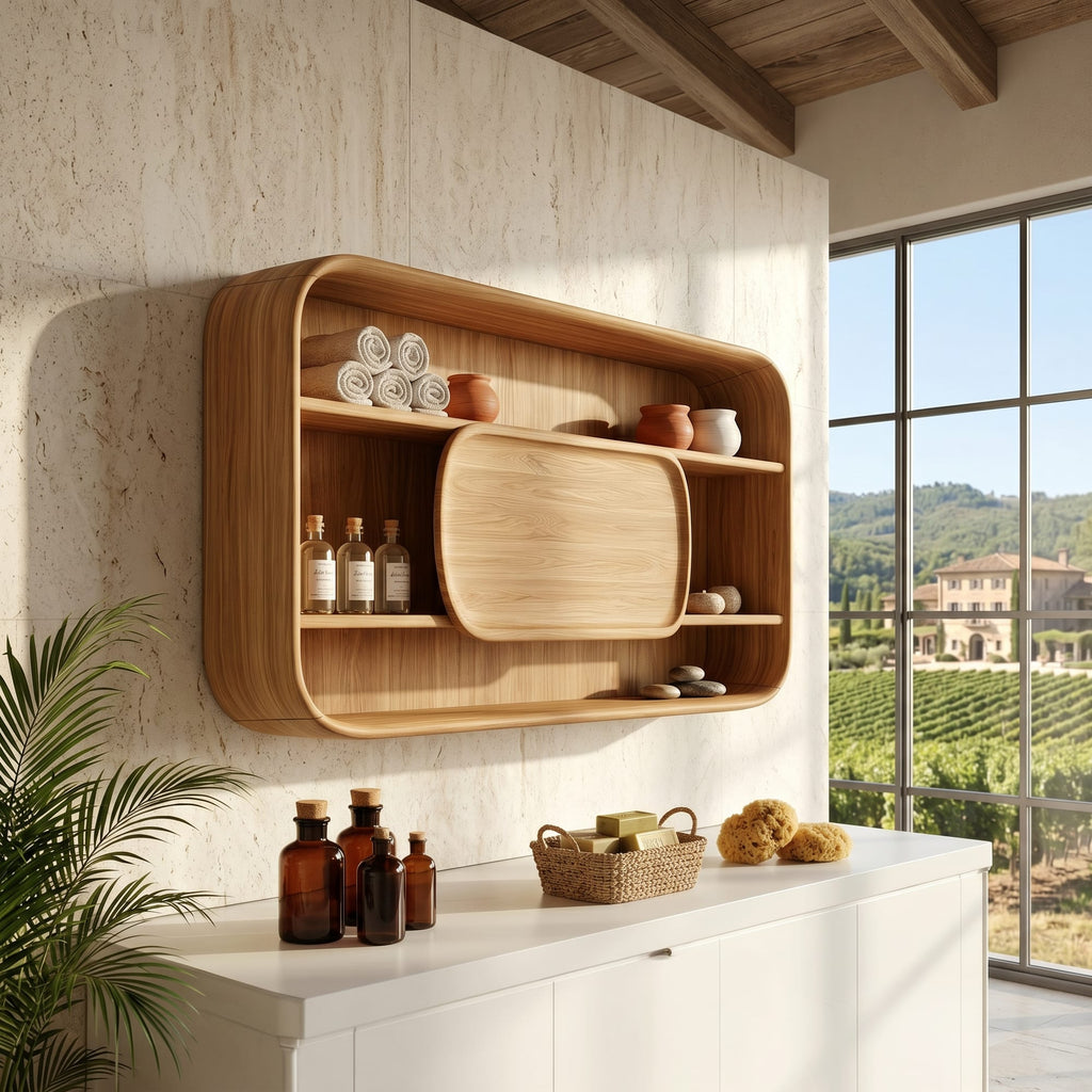 Round Contemporary Vanity