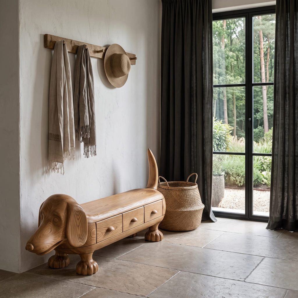 Dachshund Storage Bench