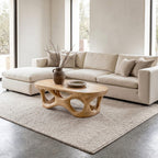 Sculptural Interlocking Modern Coffee Table