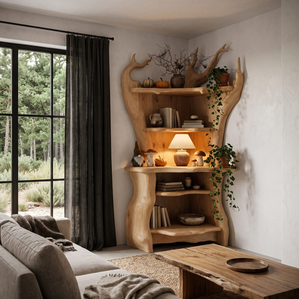 Live Edge Nook Bookshelf