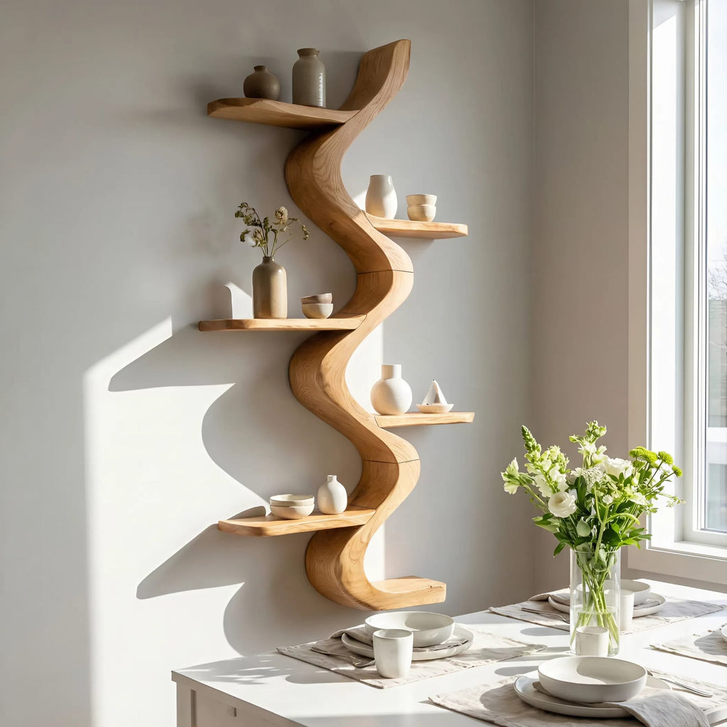 Minimal Hooks Wall Shelf