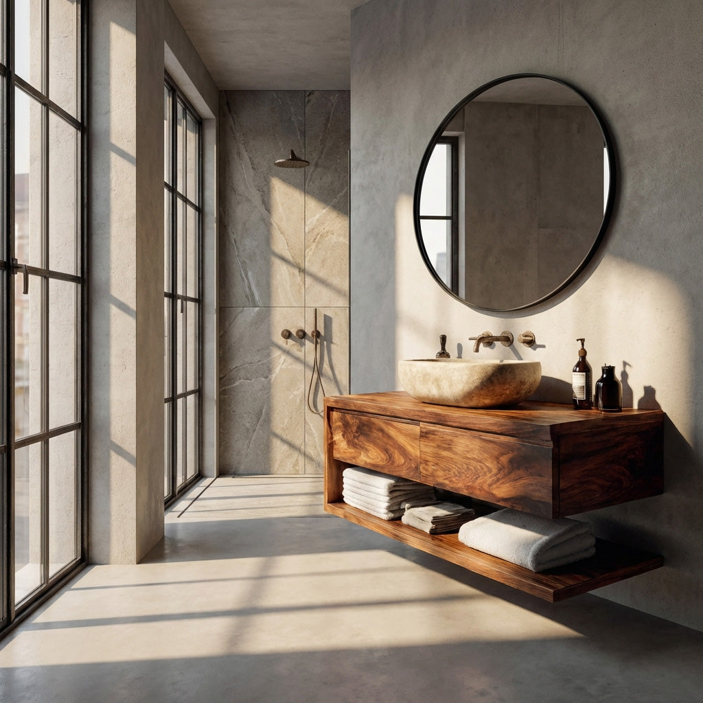 Contemporary Restroom Vanity