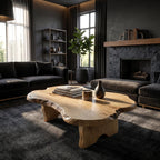 Live Edge Fireplace Coffee Table