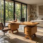Contemporary Executive Desk Bedroom Office, solid wood, built to order