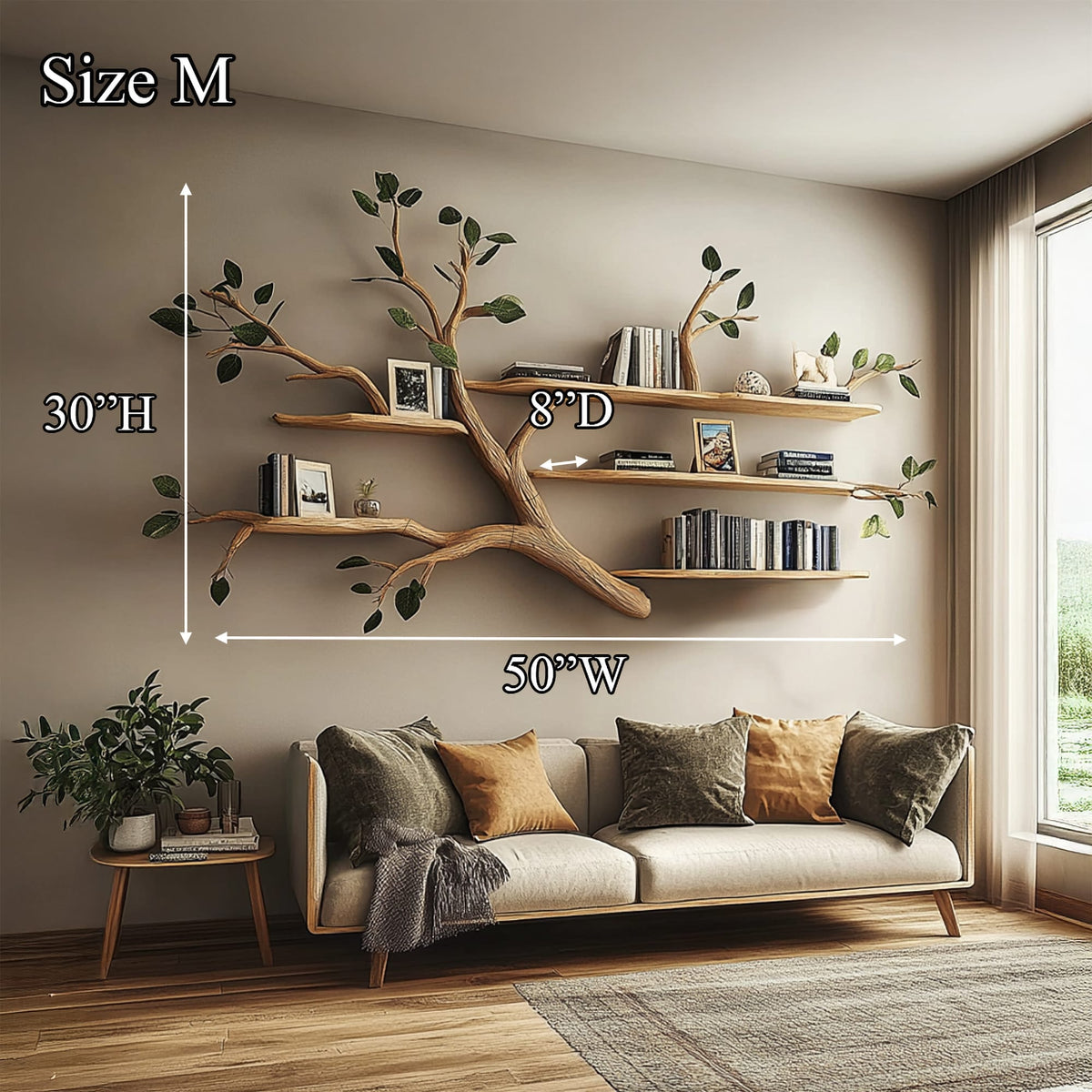 Floating Wall-mounted Bookshelf