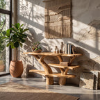 Live Edge Solid Hallway Console Table