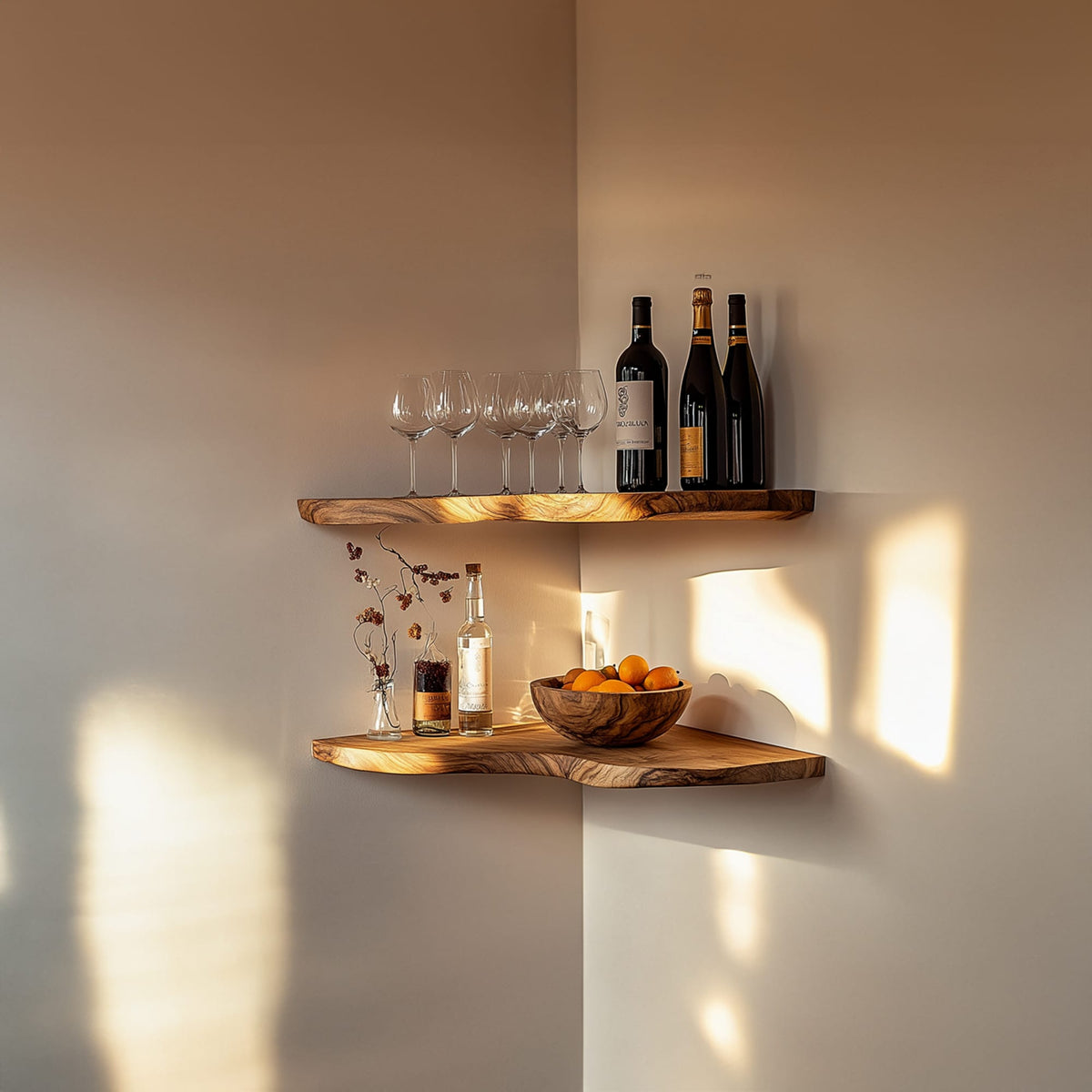 Handmade Floating Shelves Home and Office Decor Housewarming Gifts, solid wood, built to order