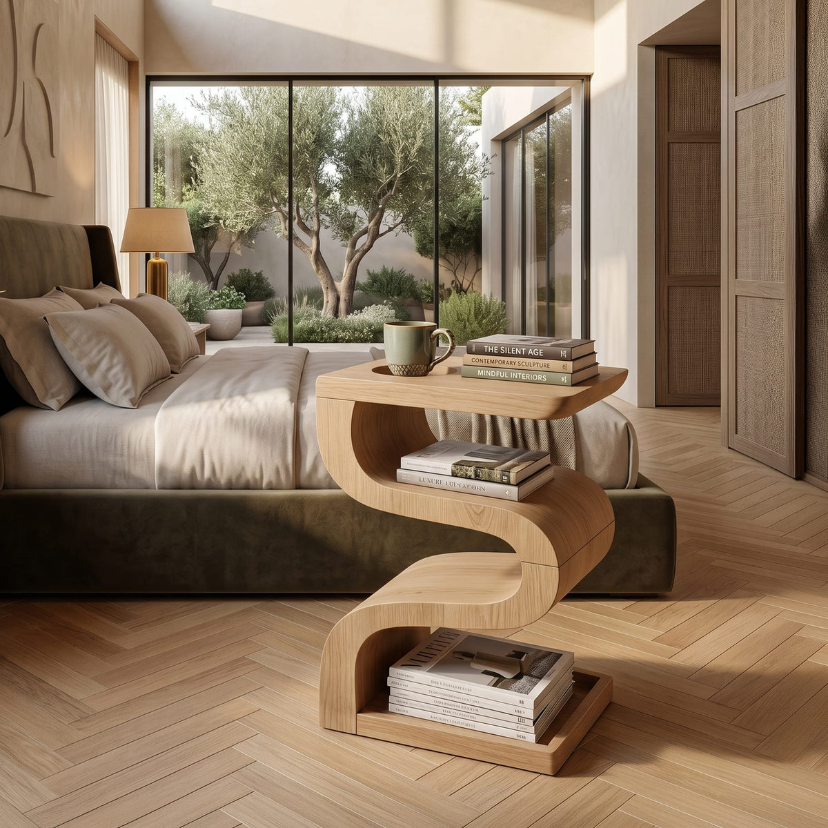 Sculptural Minimal Side Table