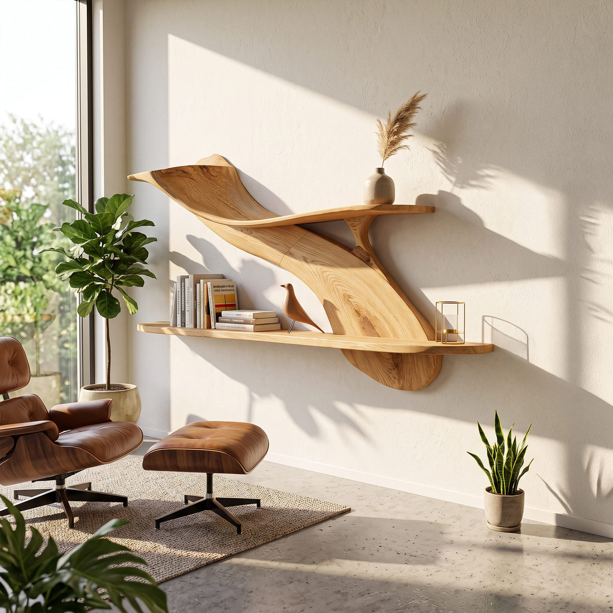 Storage Library Floating Shelf