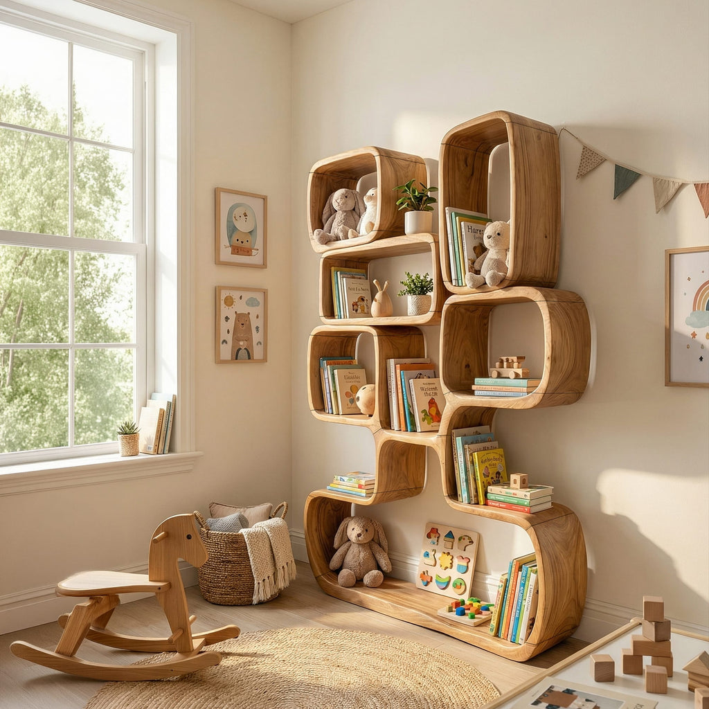 Artistic Geometric Bookshelf