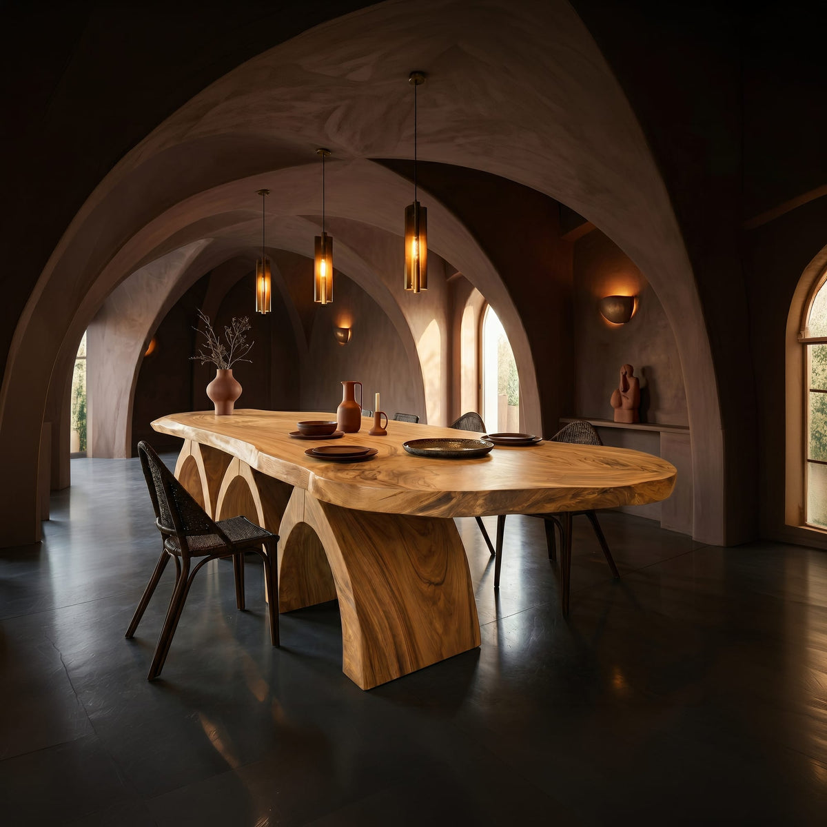Scandinavian Live Edge Dining Table
