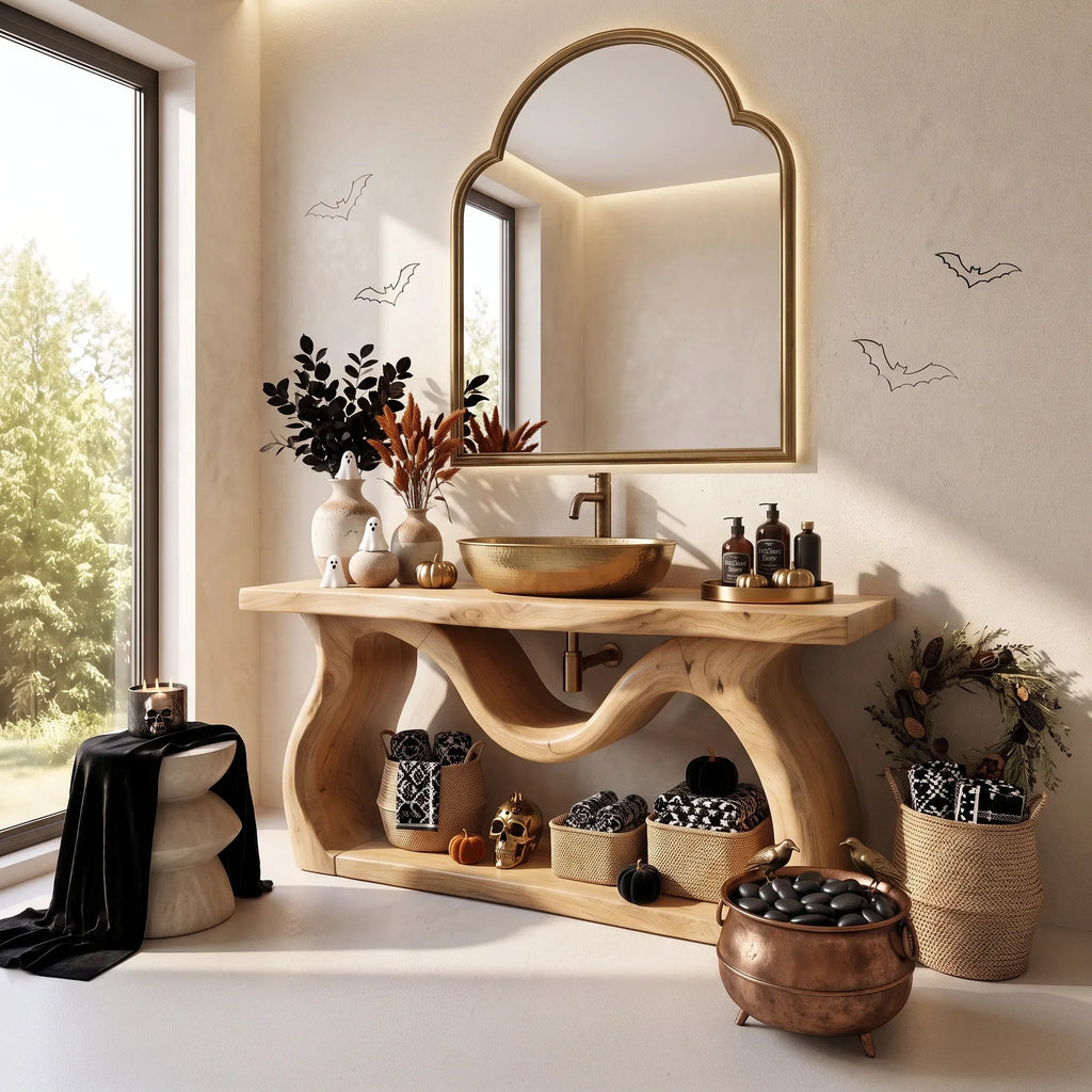 Modern Bathroom Vanity Cabinet Ensuite, solid wood, built to order