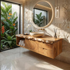 Floating Bathroom Vanity Primary Bathroom, solid wood, built to order