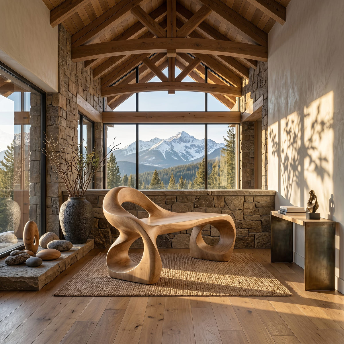 Sculptural Contemporary Bench