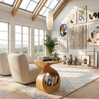 Curved Contemporary Side Table