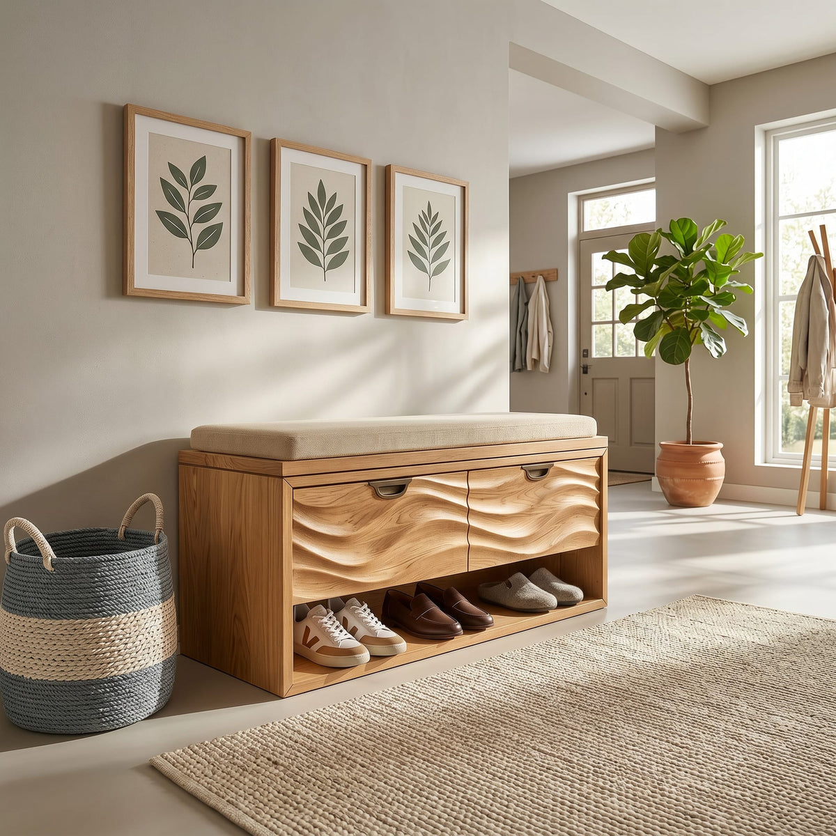 Japandi Freestanding Storage Cabinet