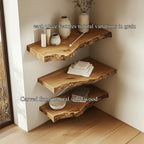 Sculptural L-shelf Floating Shelf
