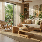 Curved Sculptural Lounge Coffee Table