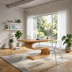 Contemporary Executive Desk, solid wood, built to order