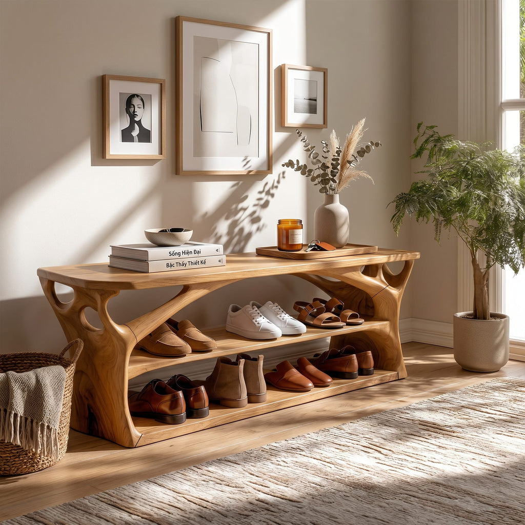 Japandi Shoe Storage Cabinet