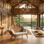 Contemporary Lotus Bench