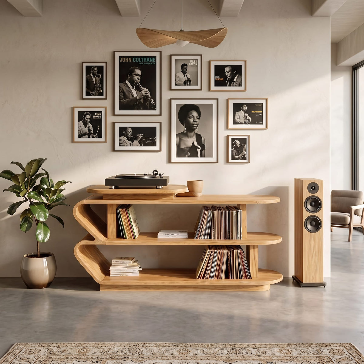 Handcrafted Media Console, solid wood, built to order