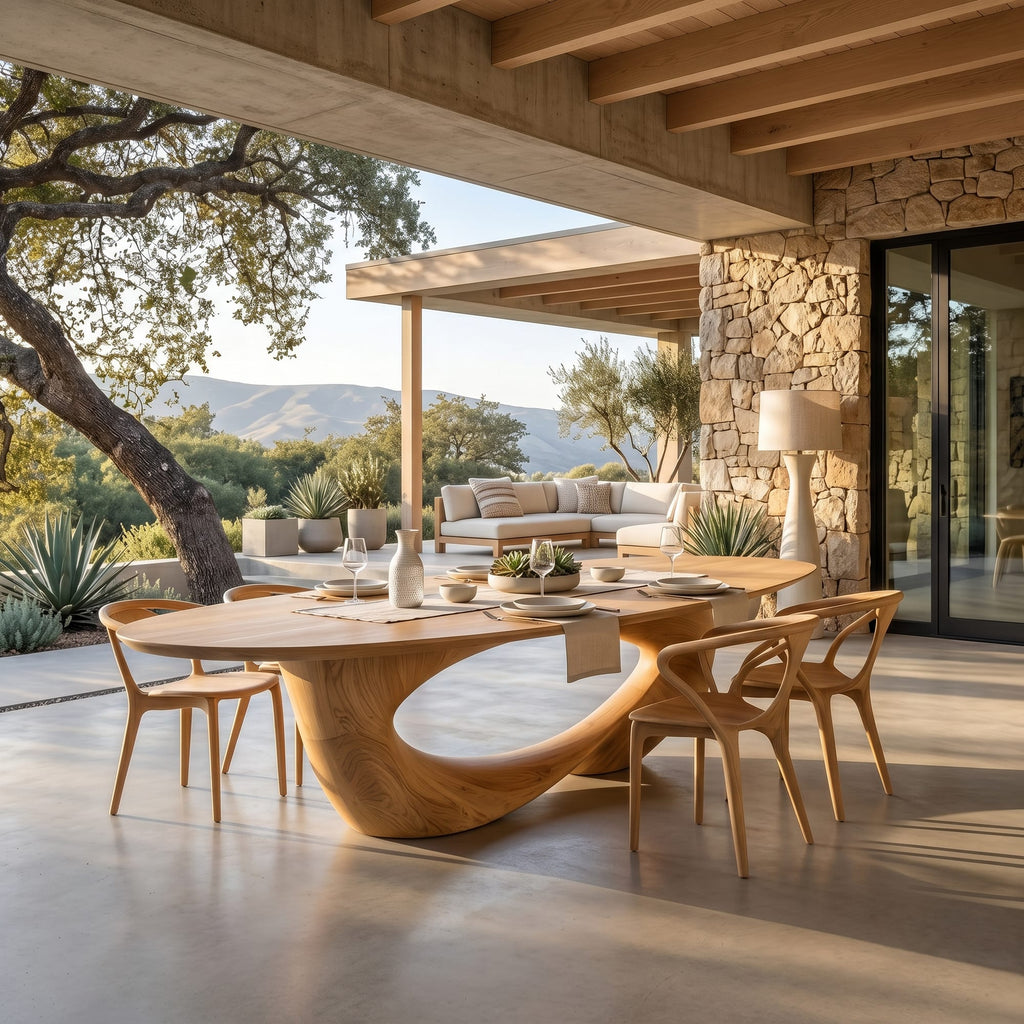 Live Edge Kitchen Modern Dining Table