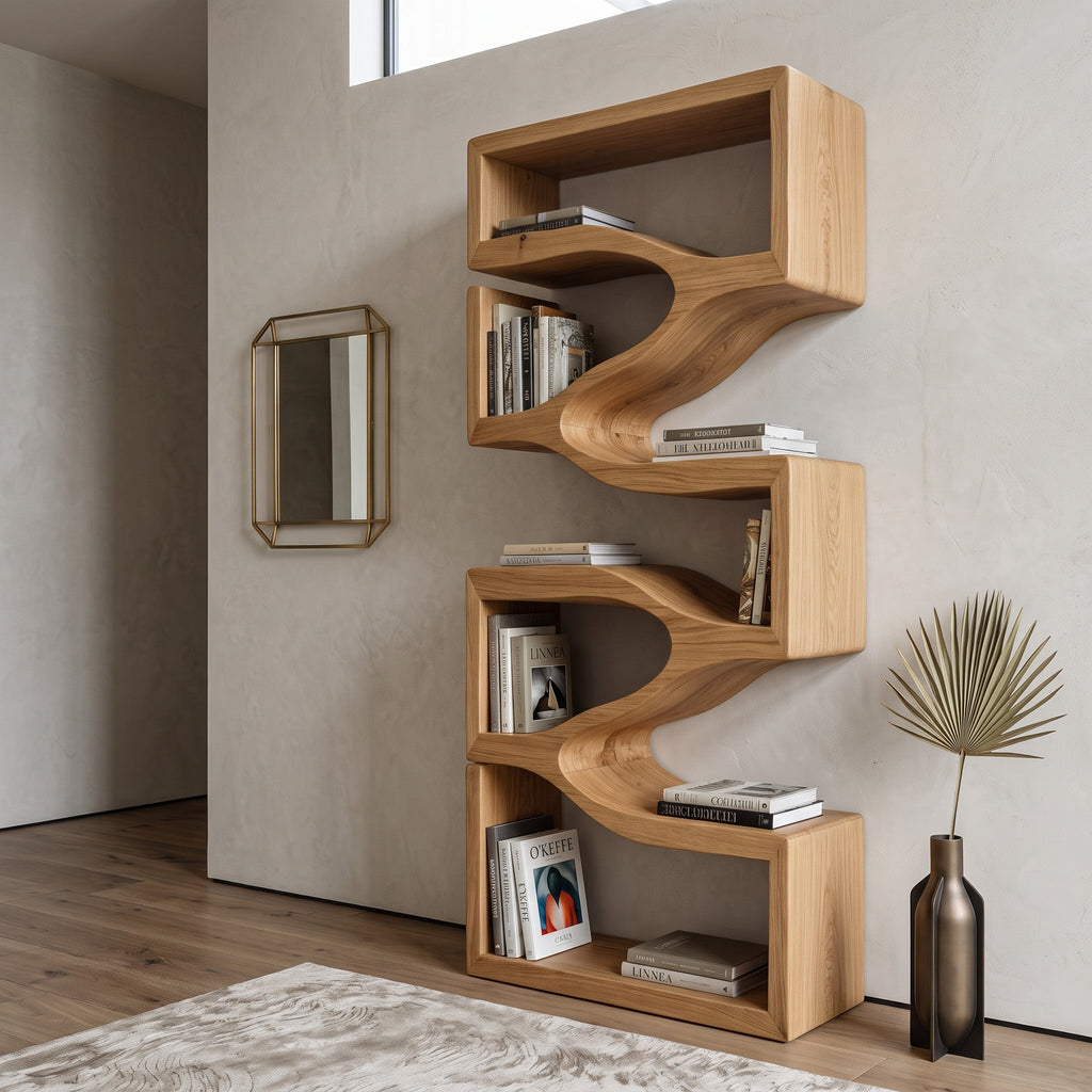 Sculptural Wall Modern Bookshelf
