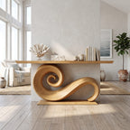 Organic Live Edge Foyer Console Table