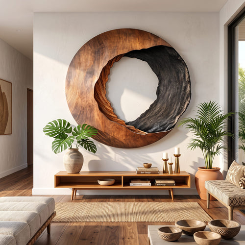 Abstract Geometric Sculptural Wall Art