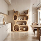 Artisan Organic Wooden Display Shelf, solid wood, built to order
