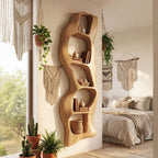 Contemporary Wall Shelf, solid wood, built to order