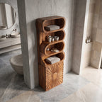 Sculptured Storage Bath Shelf