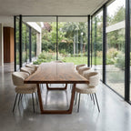 Live Edge U-shaped Dining Table
