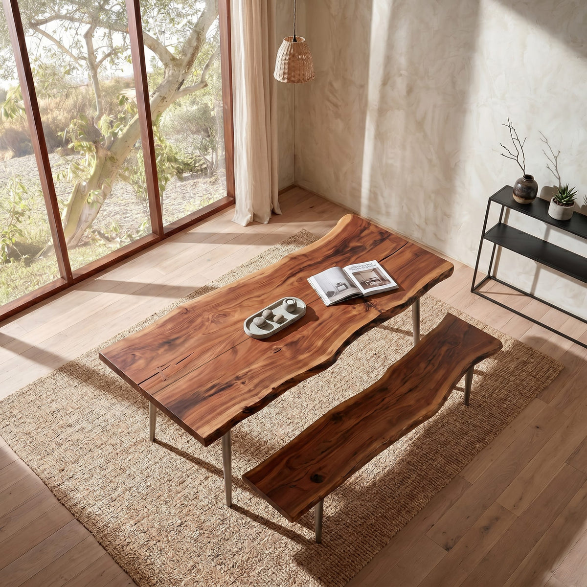 Trestle Solid Dining Table