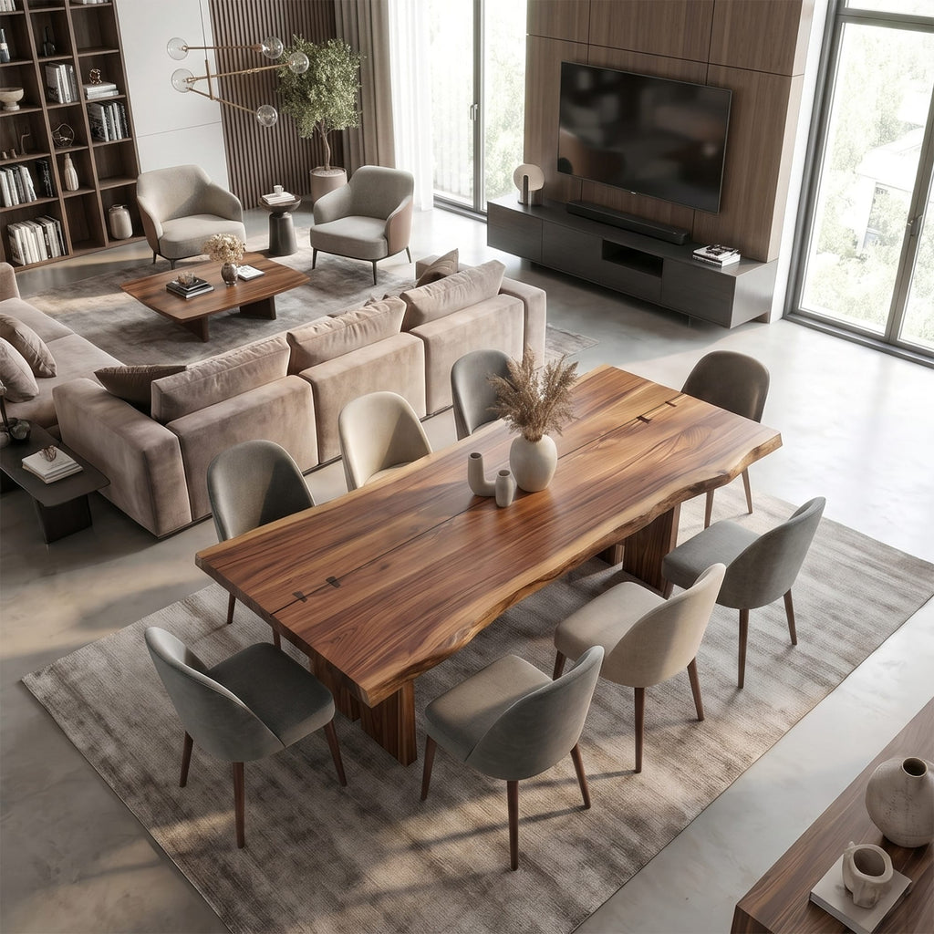 Sculptural Chunky Dining Table